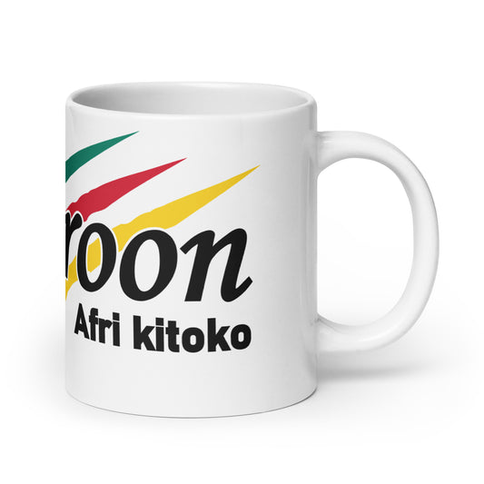 Cameroon White glossy mug