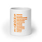 White glossy mug